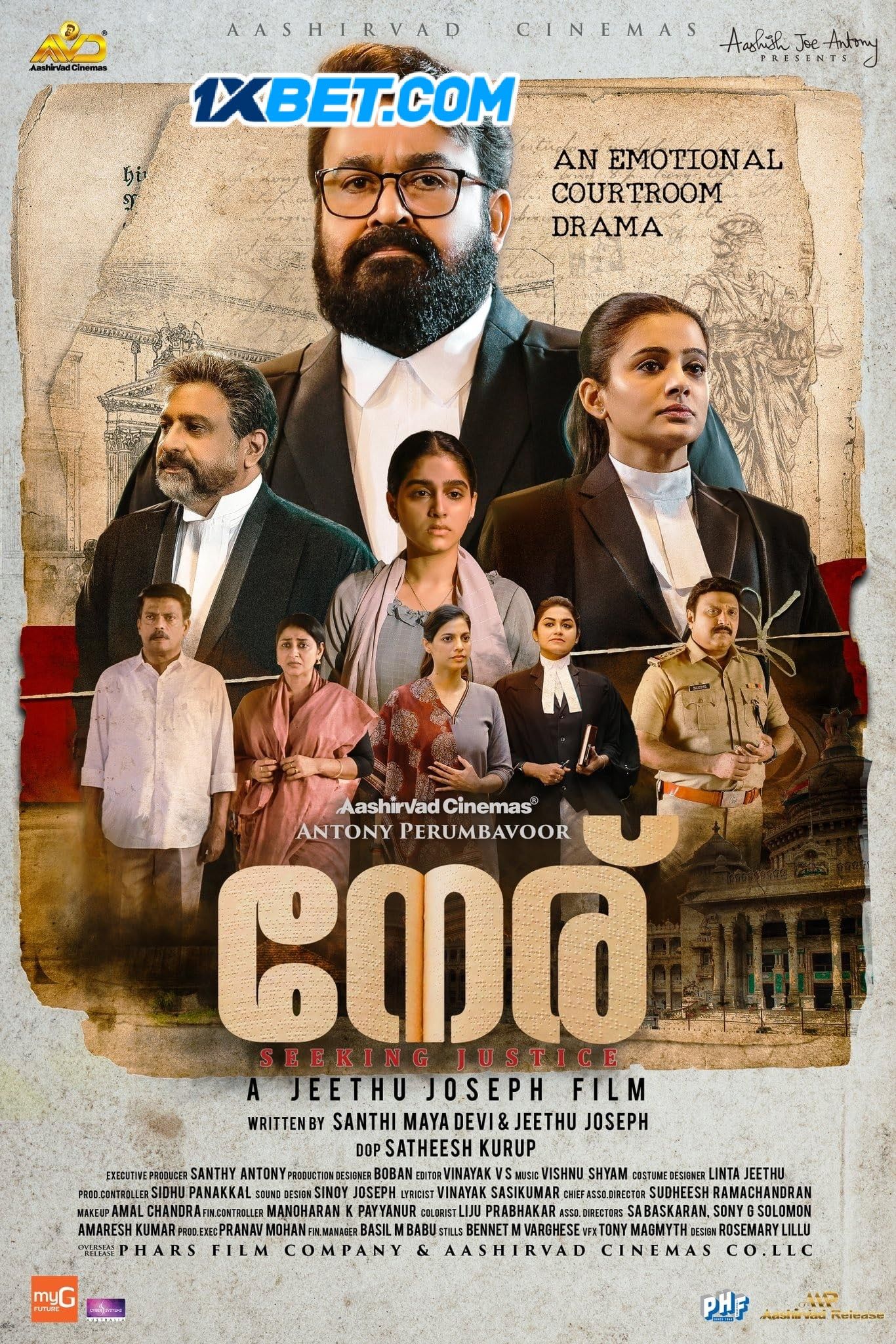 Neru (2023) Hindi Dubbed CAMRip Full Movie 720p 480p